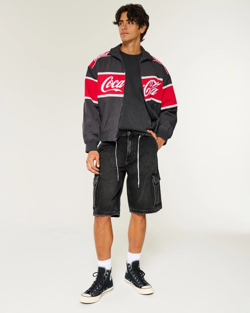 Baggy Cargo Jean Shorts
