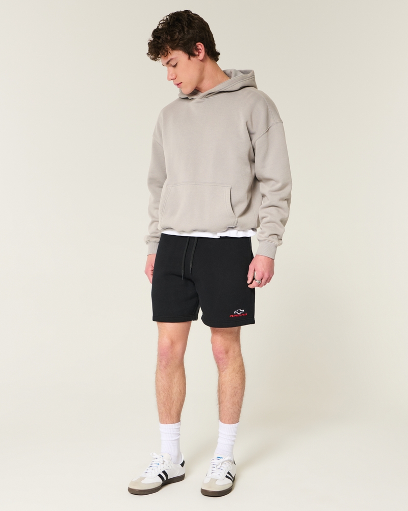 Hollister Feel Good Fleece Mid-Thigh Chevy Graphic Shorts