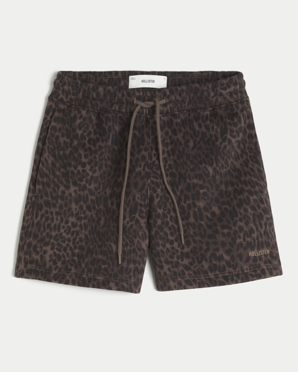 Mid-Thigh Loose Fleece Shorts