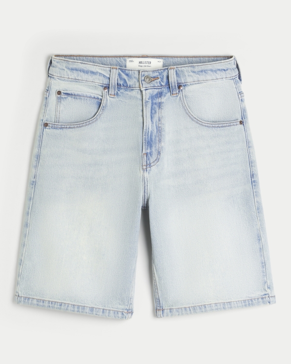 Baggy Denim Shorts, Light view 1