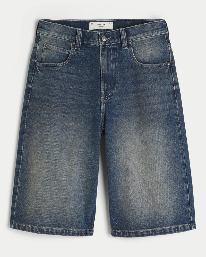 Medium Wash Half Pant Denim Shorts