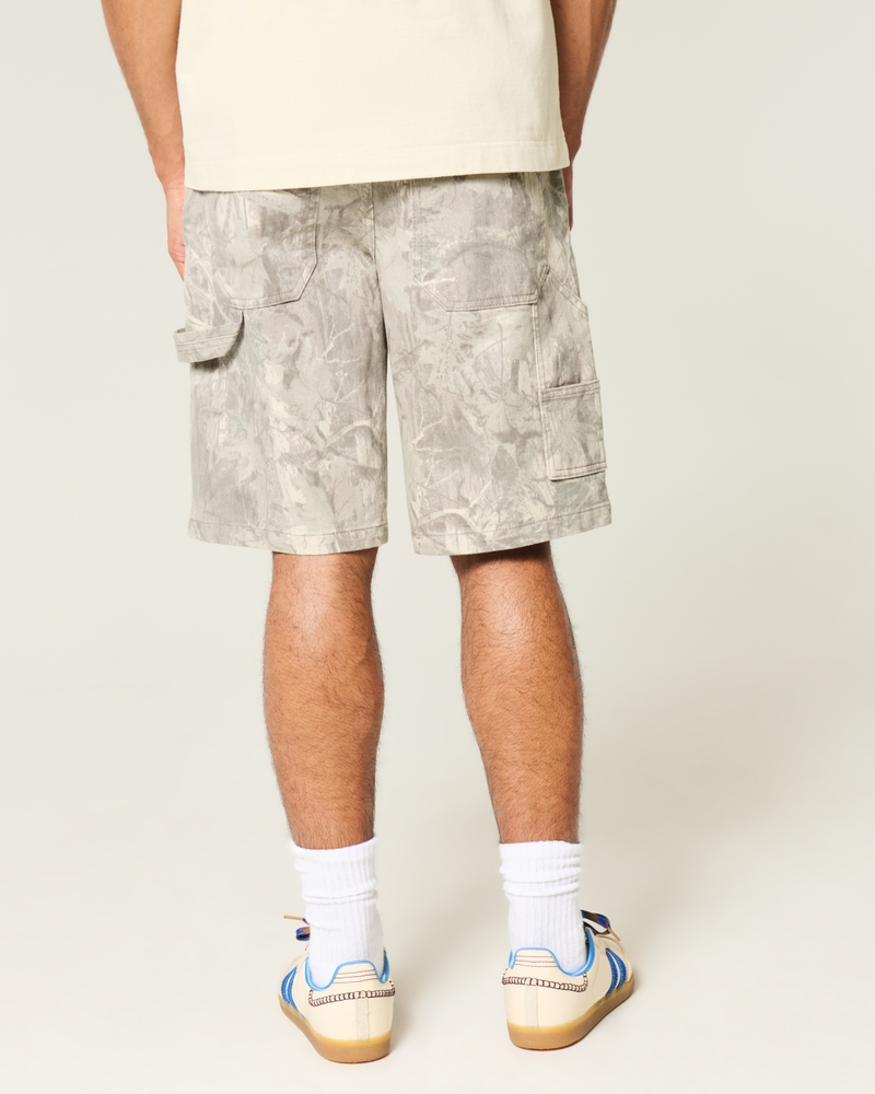 Camo Baggy Jean Shorts