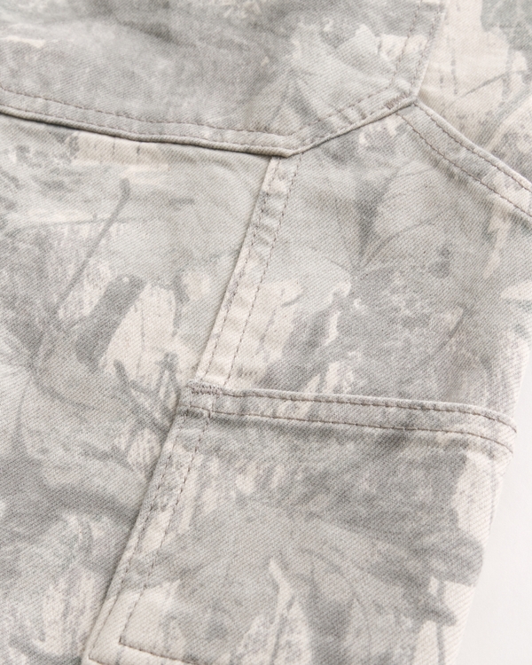 Camo Baggy Jean Shorts