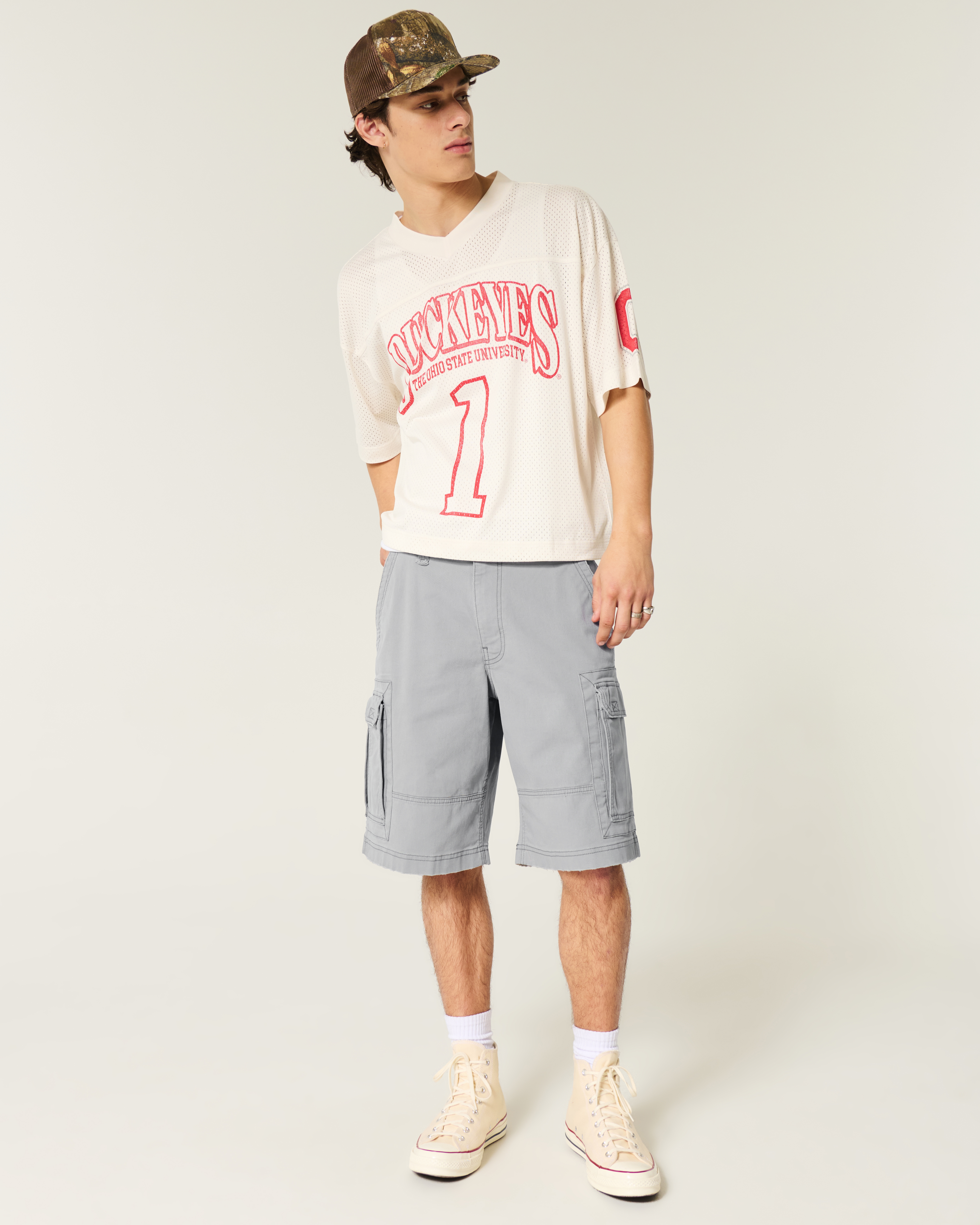 パンツ AFTERHOURS BAGGY CARGO SHORTS 25SS Baggy Dad Cargo Women's Shorts - Grey | Levi's® US