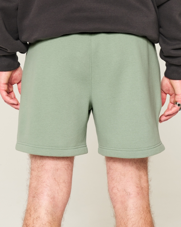 Mid-Thigh Loose Fleece Shorts