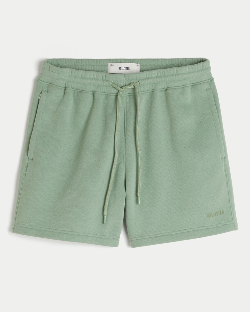 Mid-Thigh Loose Fleece Shorts