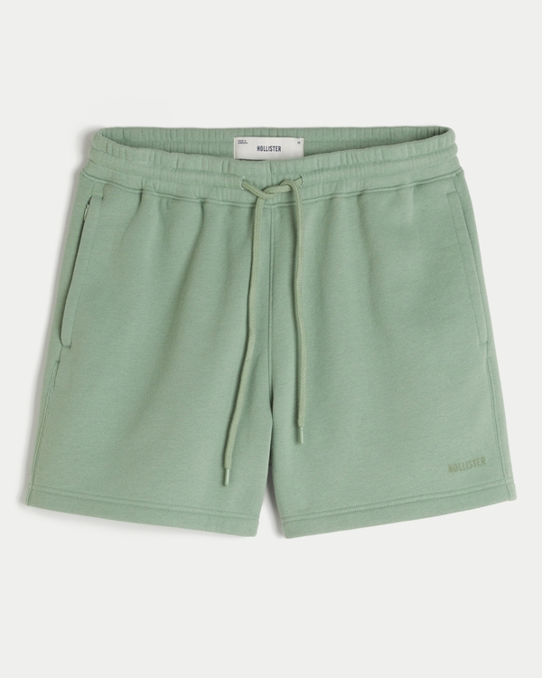 Mid-Thigh Loose Fleece Shorts