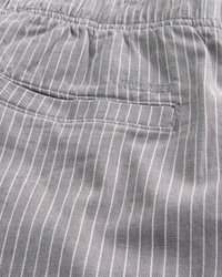 Mid-Thigh Linen-Blend Pull-On Shorts