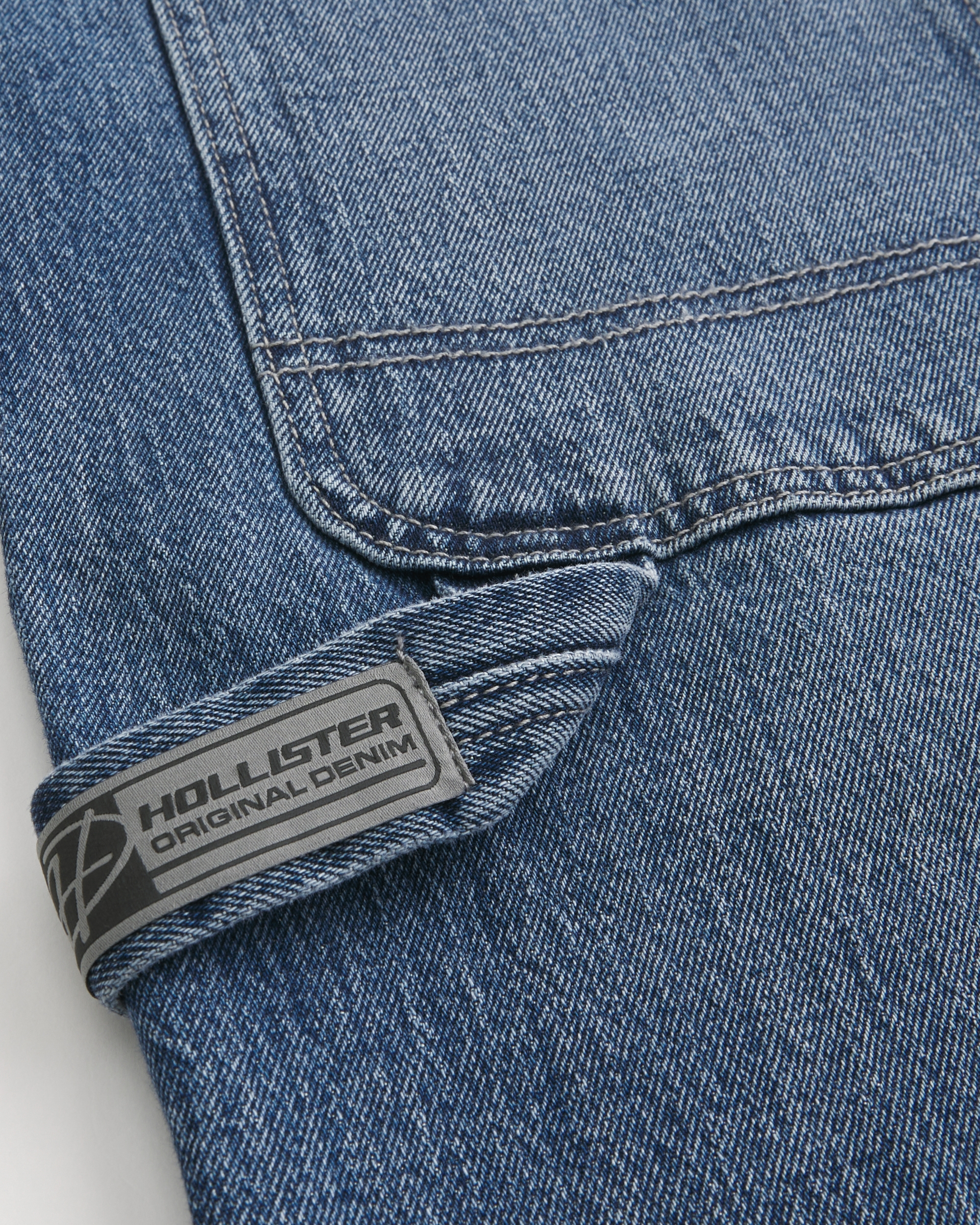 Light Wash Baggy Denim Painter Shorts