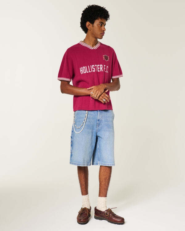 Super Baggy Denim Shorts, Medium view 1