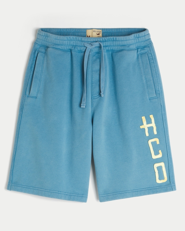 Vault Release Baggy Fleece Shorts, Washed Gray Blue view 1