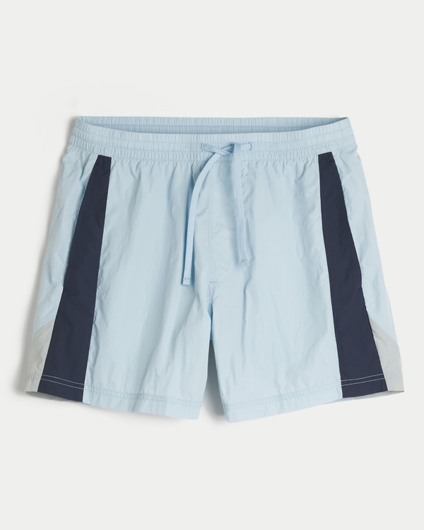Mid-Thigh Soccer Shorts, Light Blue view 1