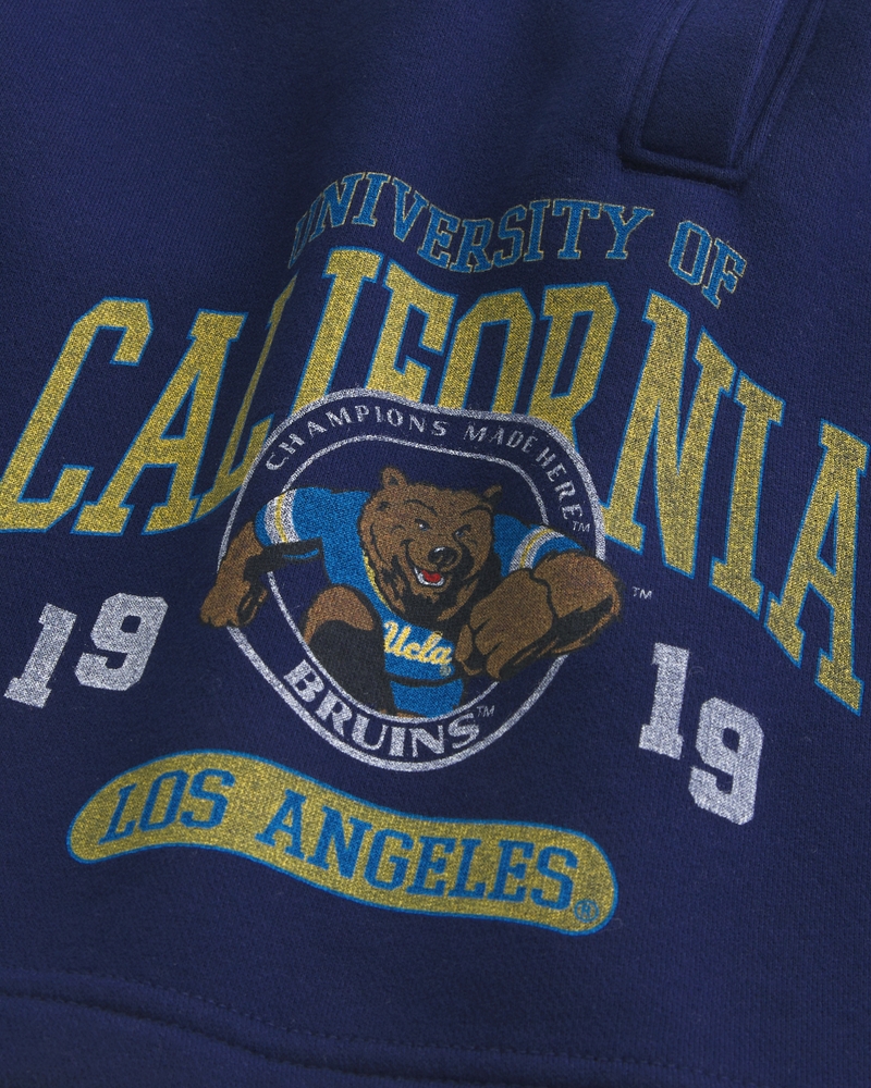 Hollister Feel Good Fleece Mid-Thigh UCLA Graphic Shorts