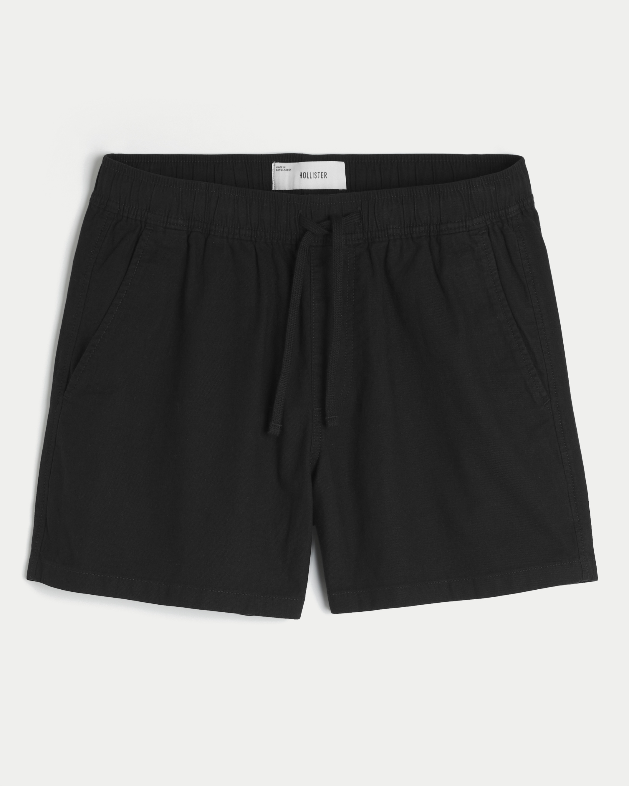 Mid-Thigh Linen-Blend Shorts