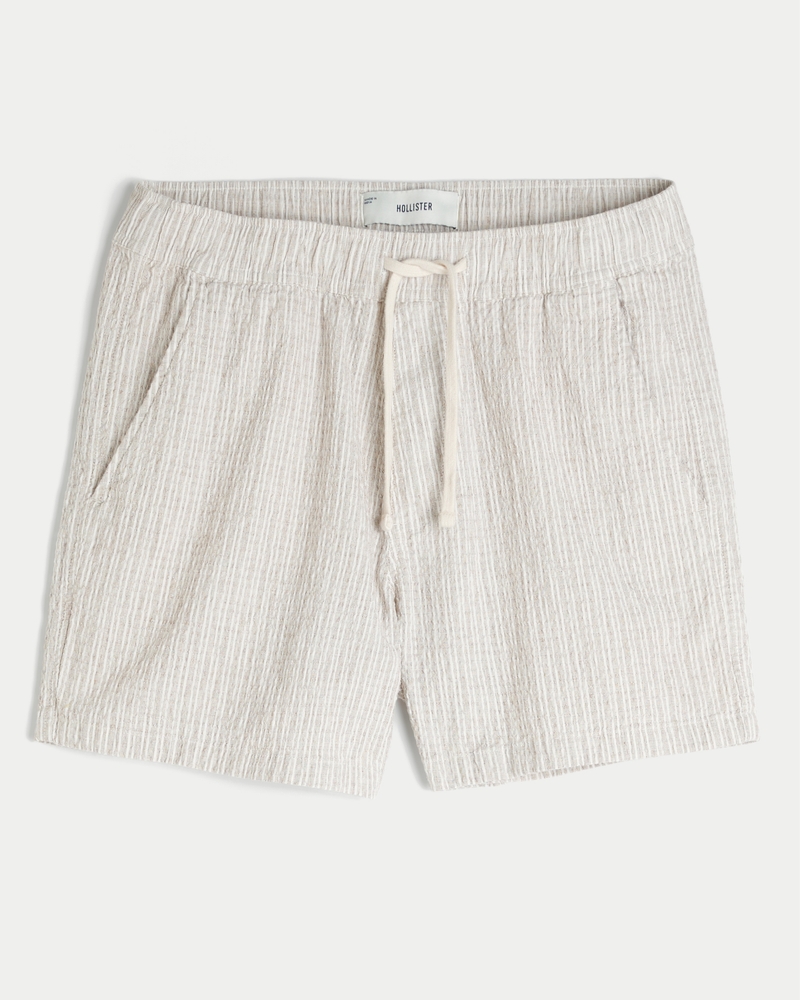 Hollister Linen Shorts Men Linen Blend Hollister Epic Flex Jogger