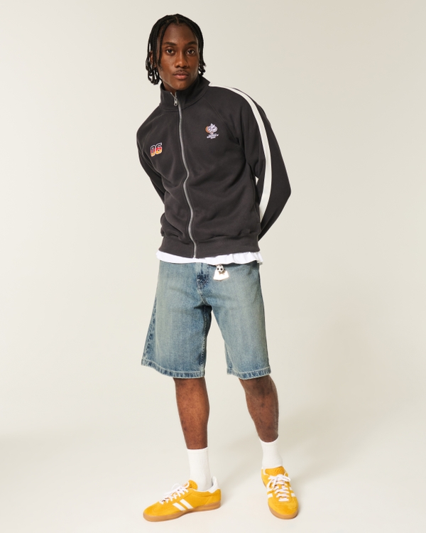 Baggy Denim Shorts, Medium view 1