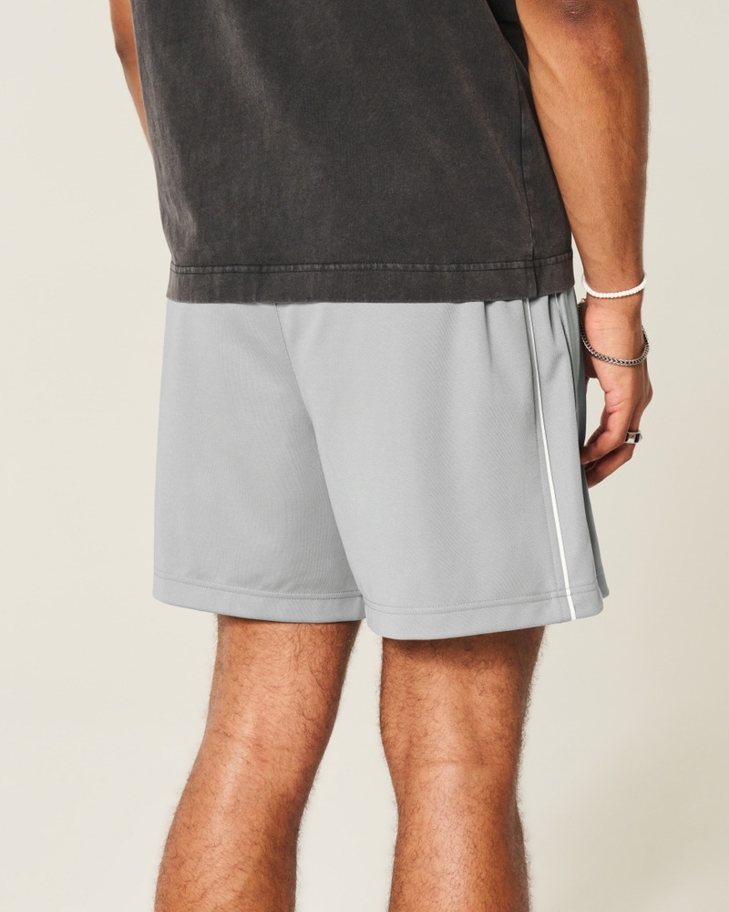 Mid-Thigh Knit Logo Soccer Shorts