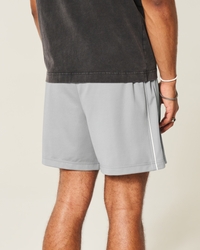 Mid-Thigh Knit Logo Soccer Shorts