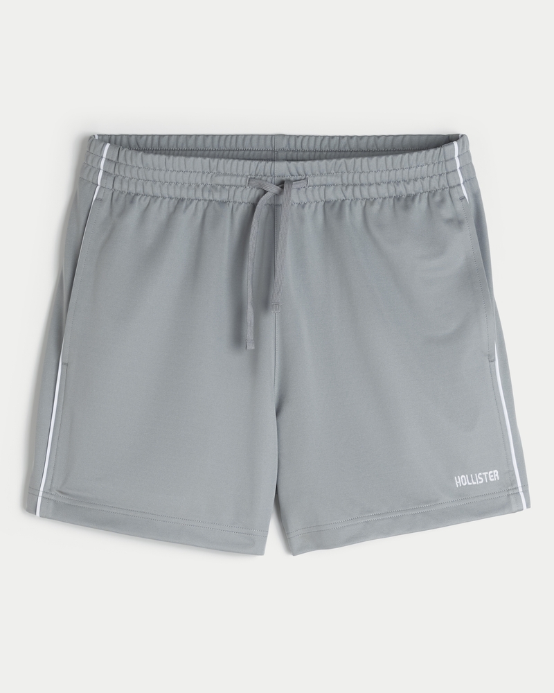 Mid-Thigh Knit Logo Soccer Shorts