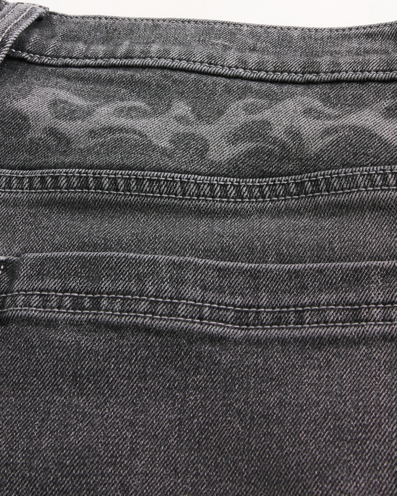 Flame Graphic Super Baggy Denim Painter Shorts