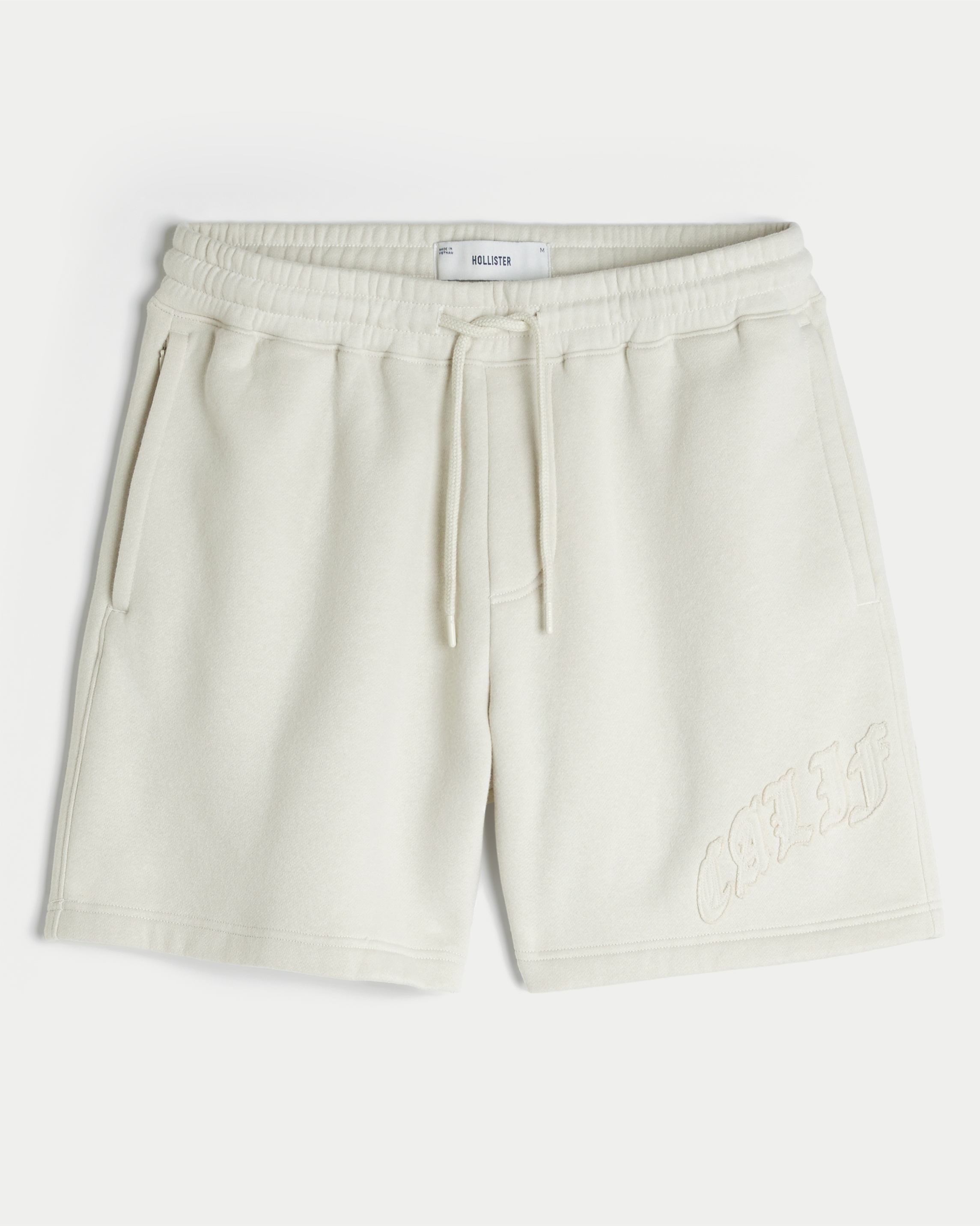 Above-the-Knee Calif Graphic Baggy Fleece Shorts