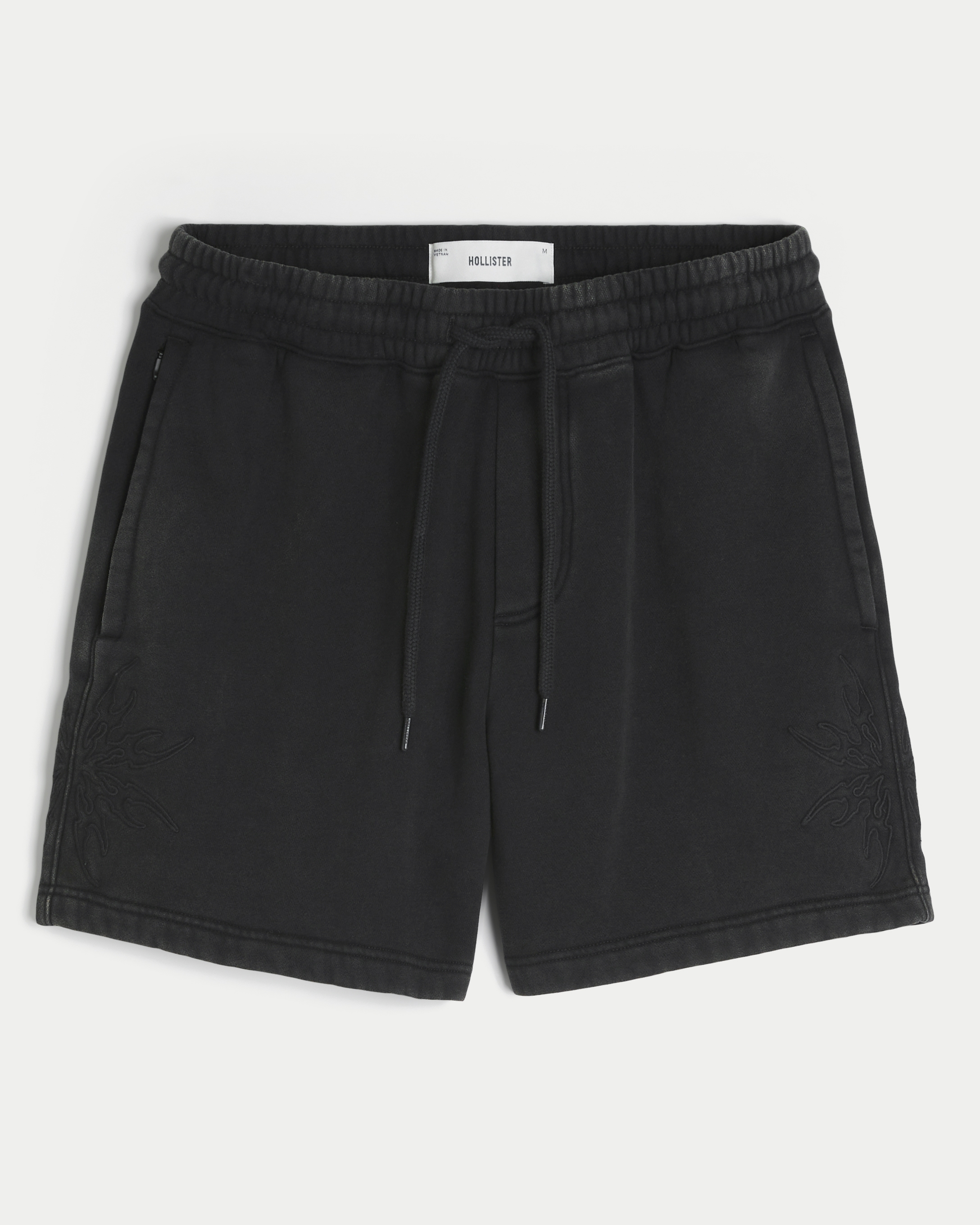 Above-the-Knee Graphic Baggy Fleece Shorts