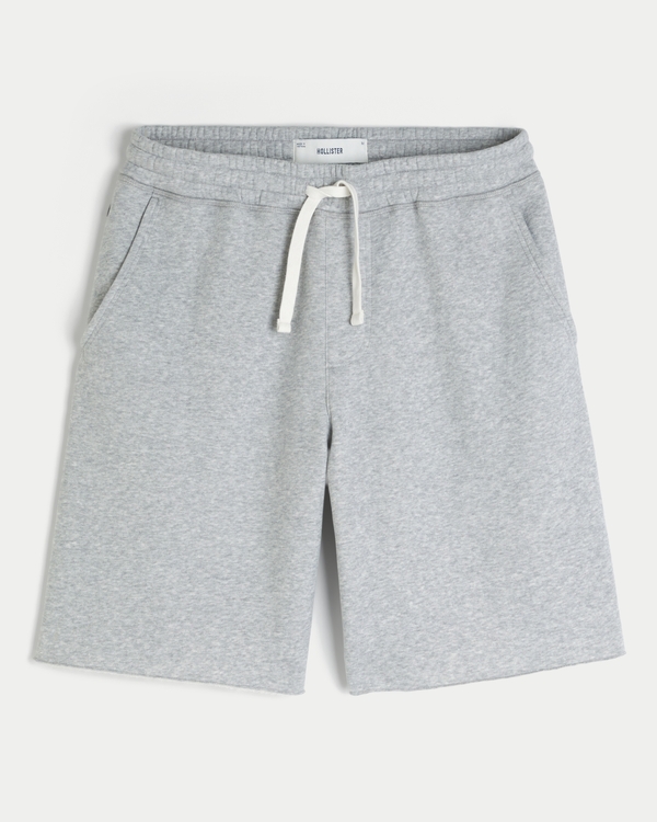 Baggy Fleece Shorts, Heather Gray view 1