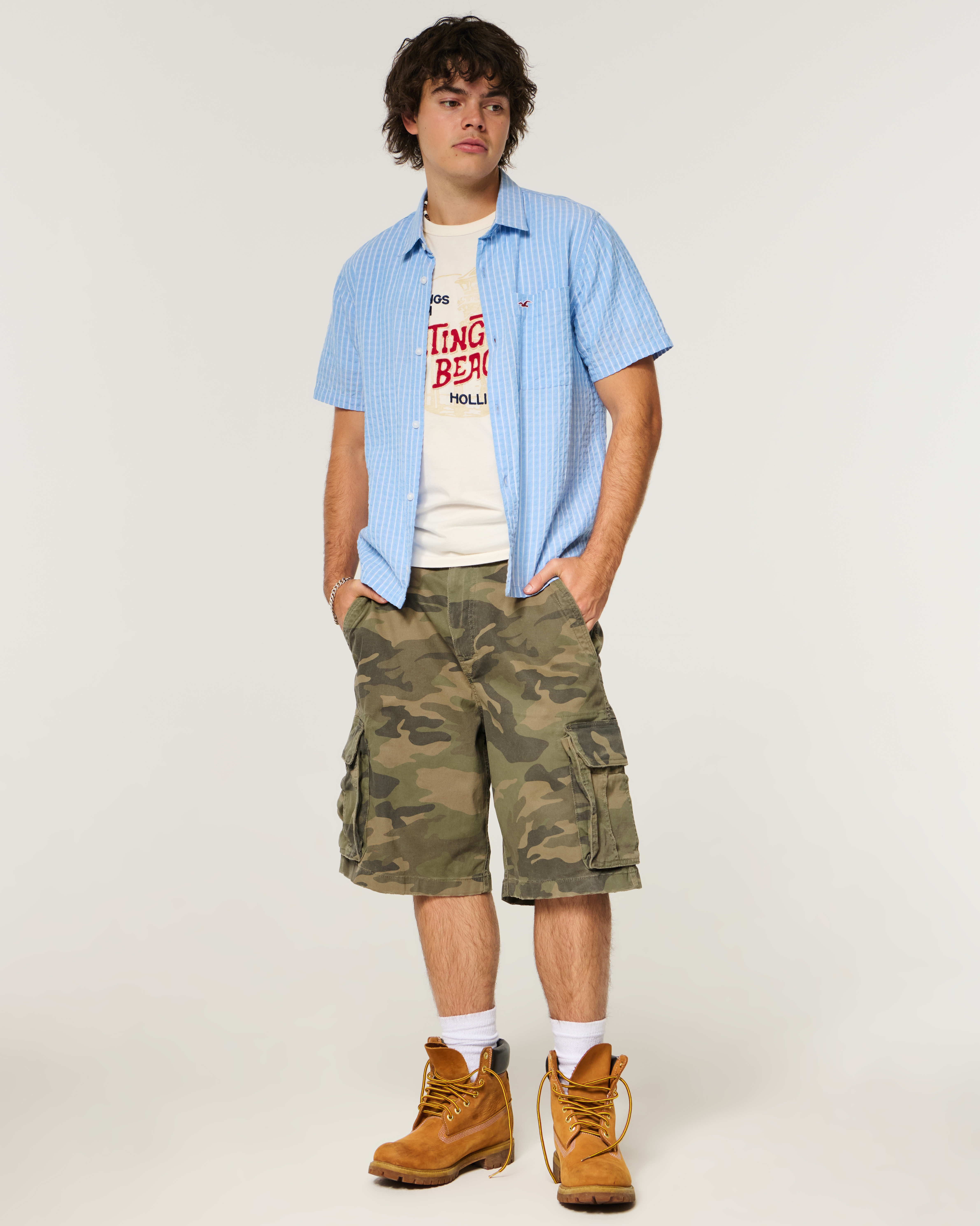 Camo Baggy Cargo Shorts