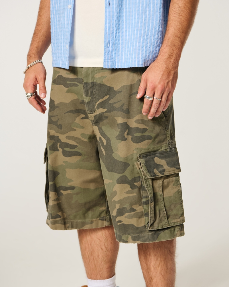 Camo Baggy Cargo Shorts