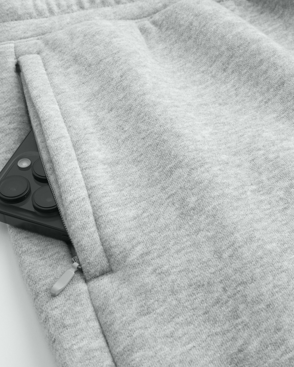 Above-the-Knee Baggy Fleece Shorts