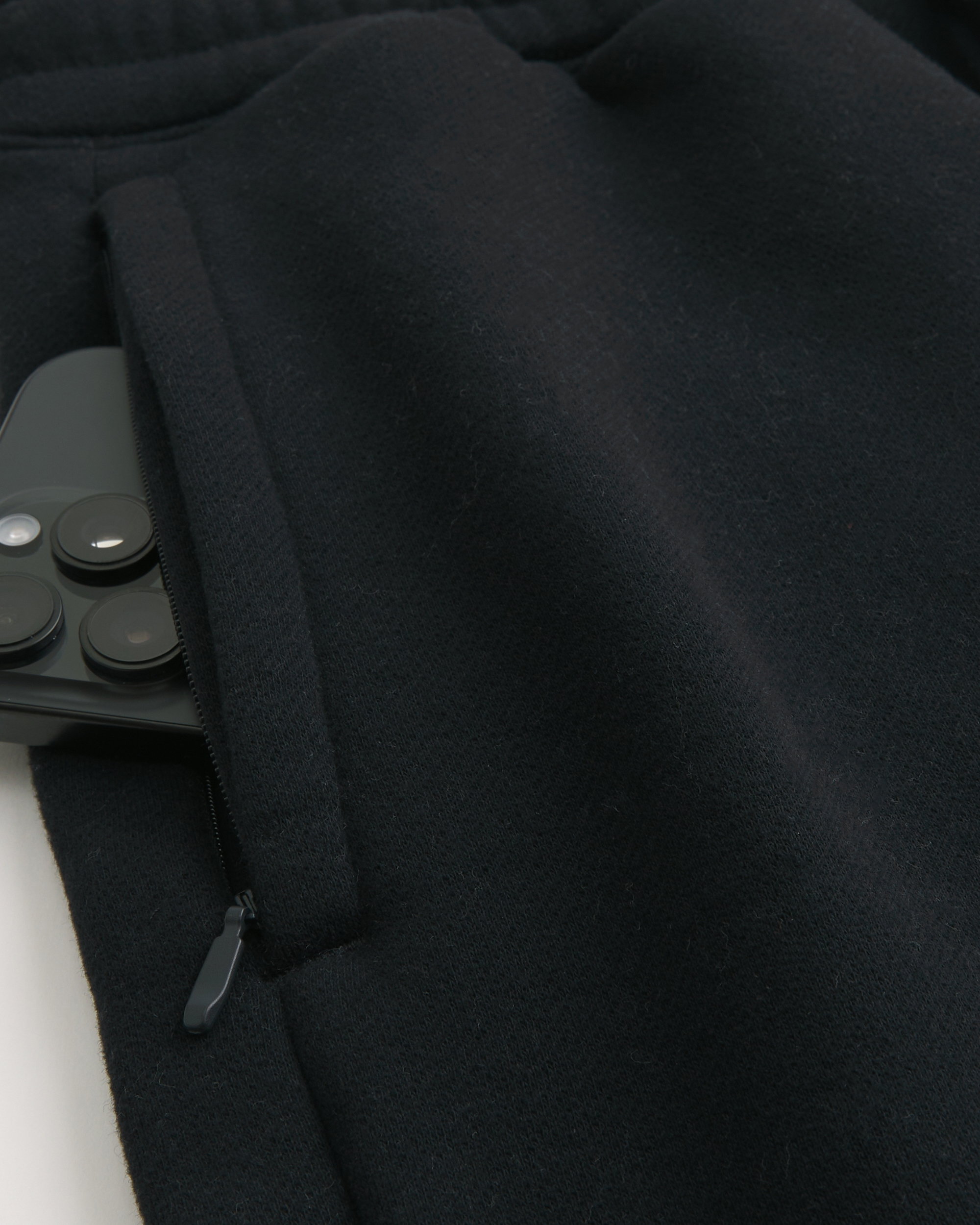 Above-the-Knee Baggy Fleece Shorts