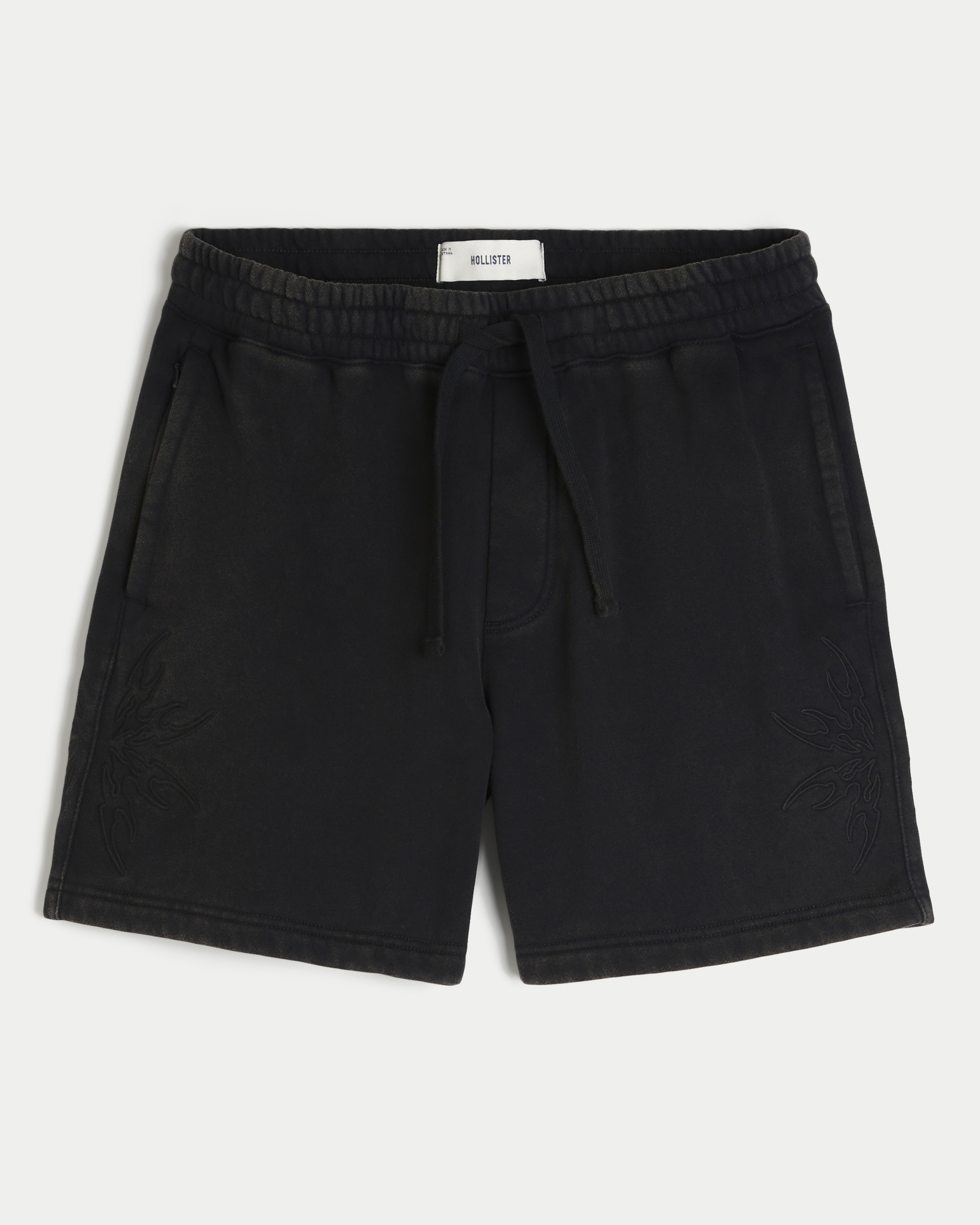 Hollister Feel Good Above-the-Knee Baggy Fleece Graphic Shorts