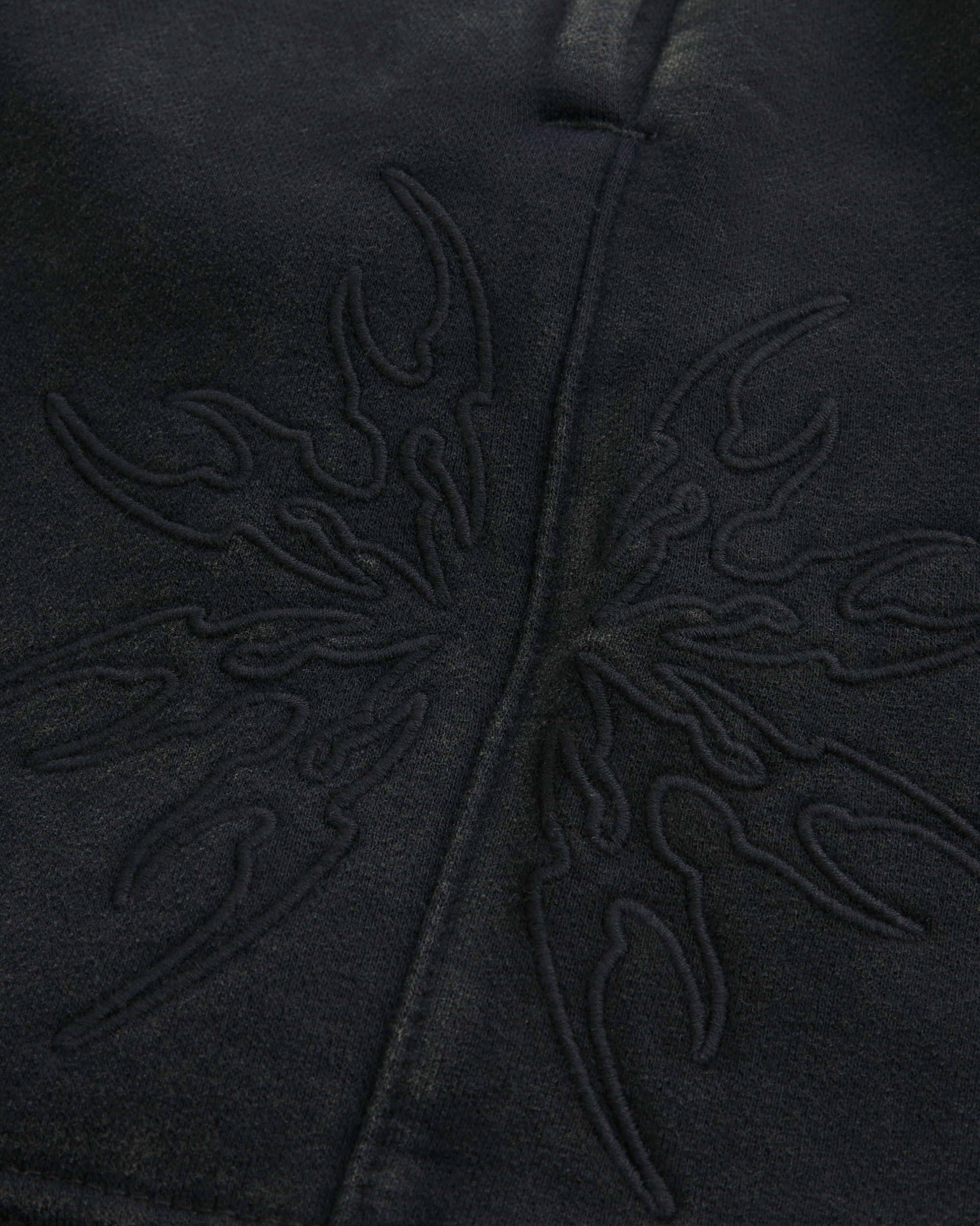 Above-the-Knee Baggy Fleece Graphic Shorts