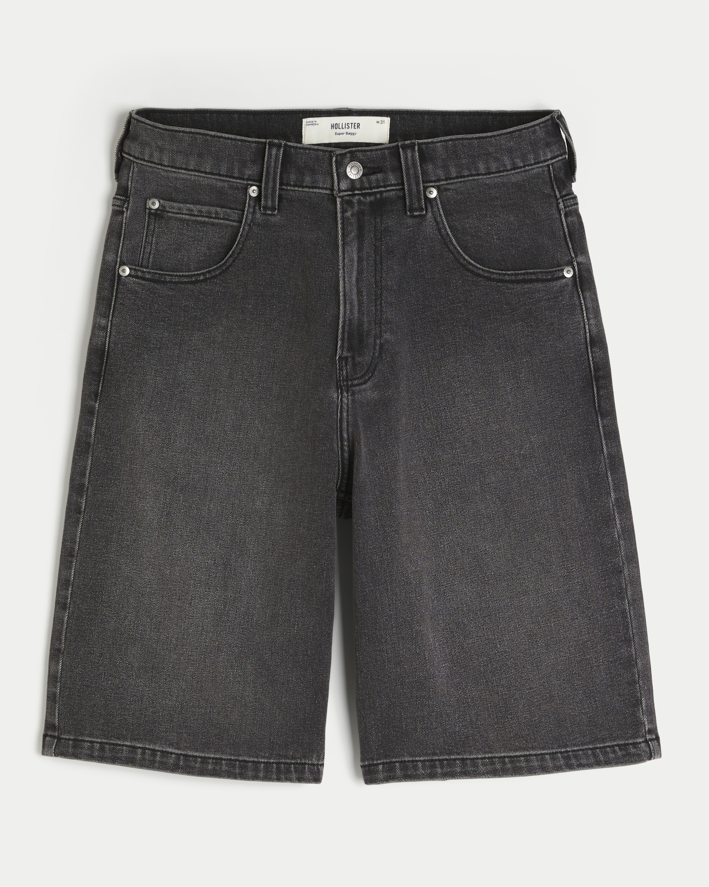 Hollister Star Applique Super Baggy Jean Shorts | Arden Fair