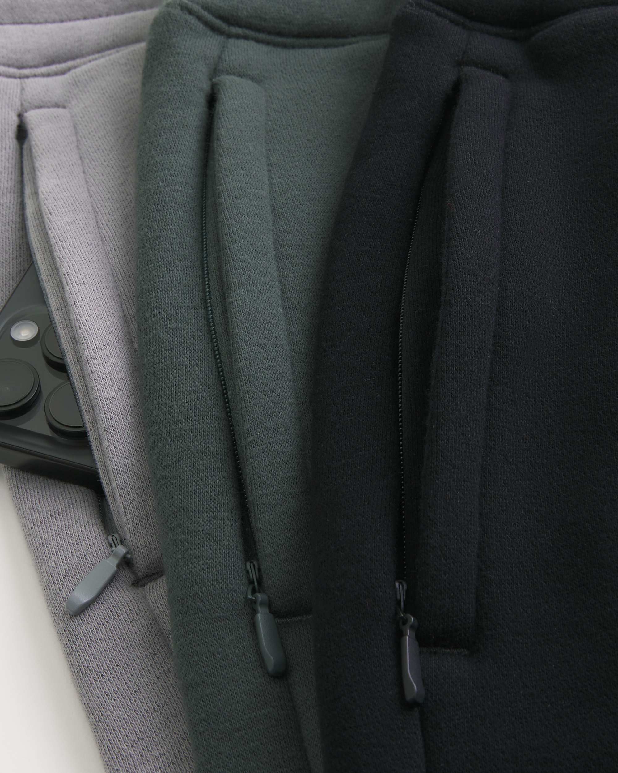 Above-the-Knee Baggy Fleece Logo Shorts 3-Pack