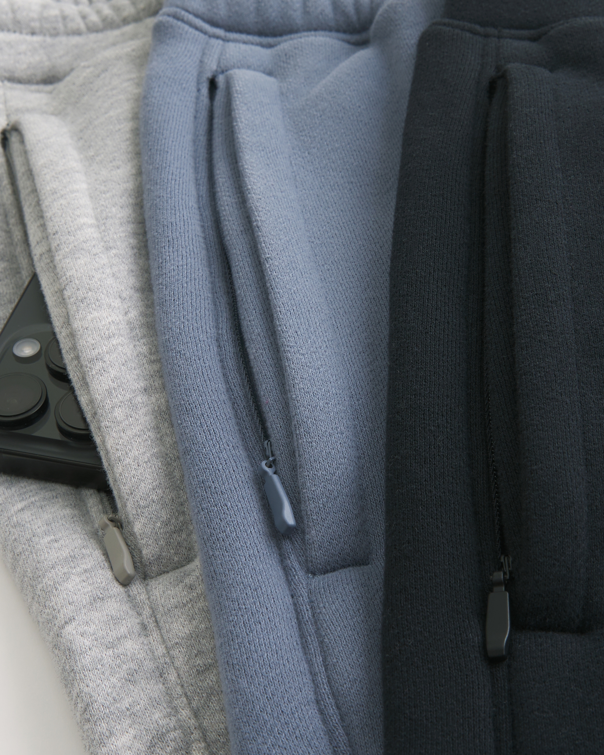 Above-the-Knee Baggy Fleece Shorts 3-Pack