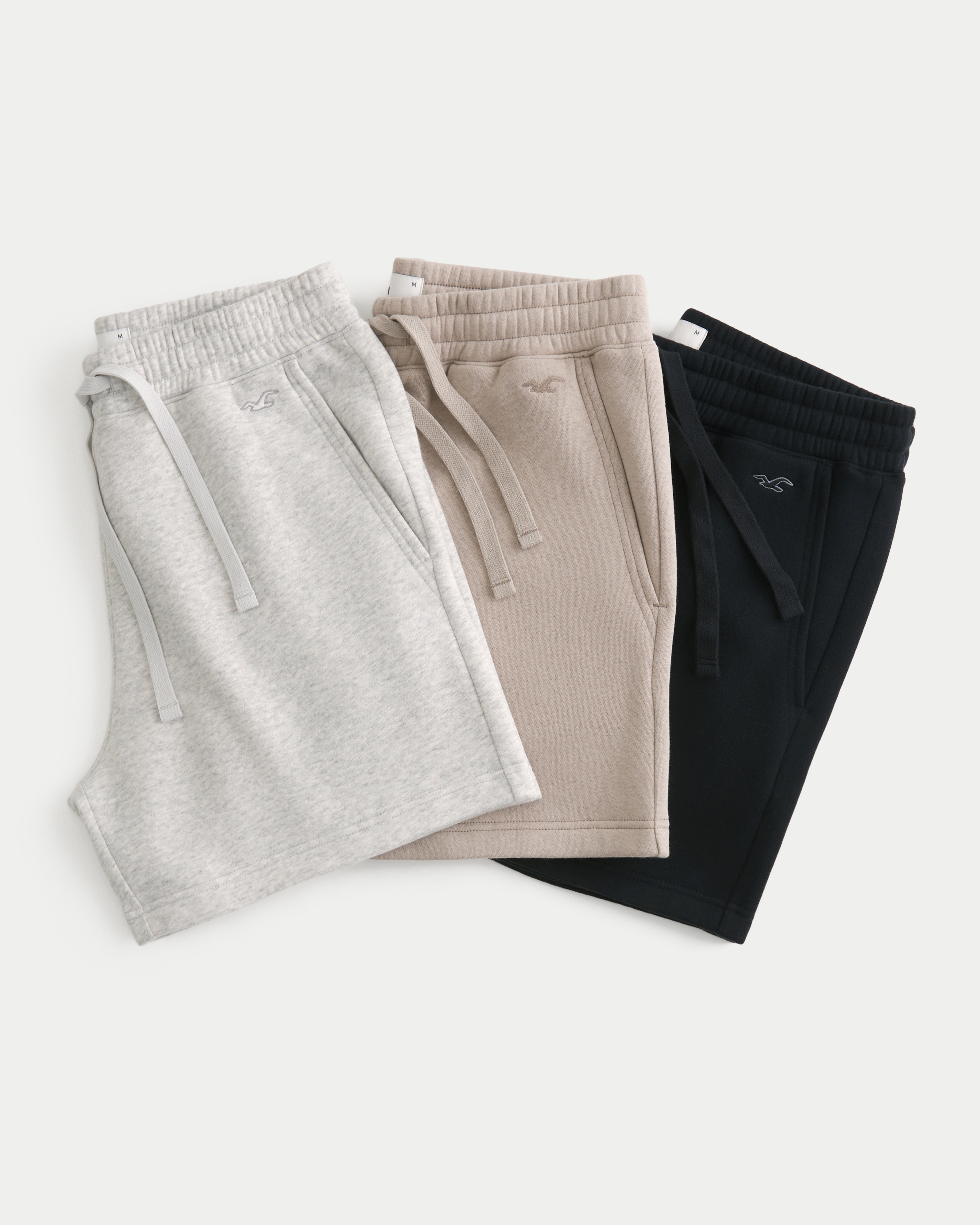 Mid-Thigh Fleece Icon Shorts 3-Pack
