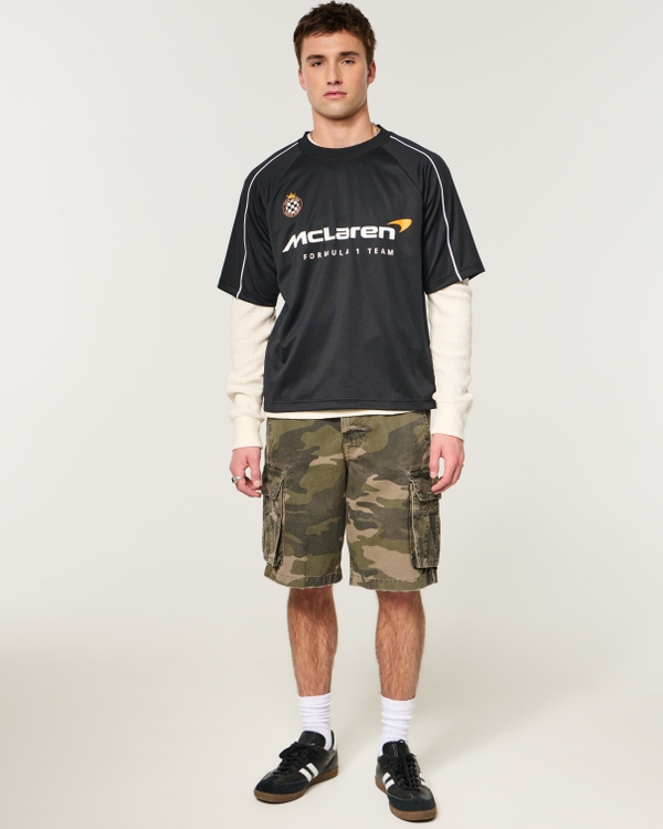 Camo Baggy Cargo Shorts, Camo view 1