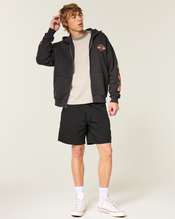 Shorts sin cierres festivaleros, Negro view 2