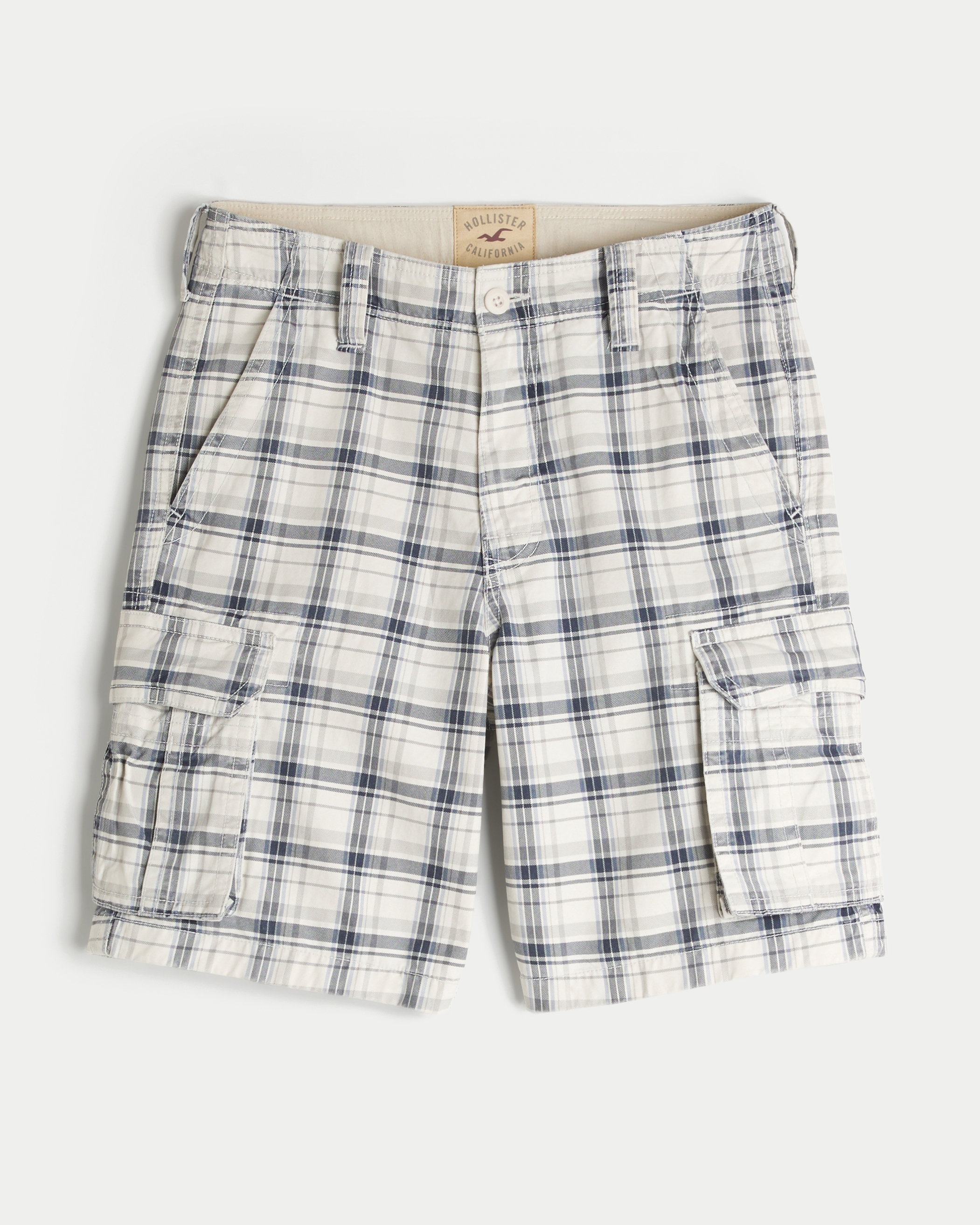 Plaid Cargo Shorts