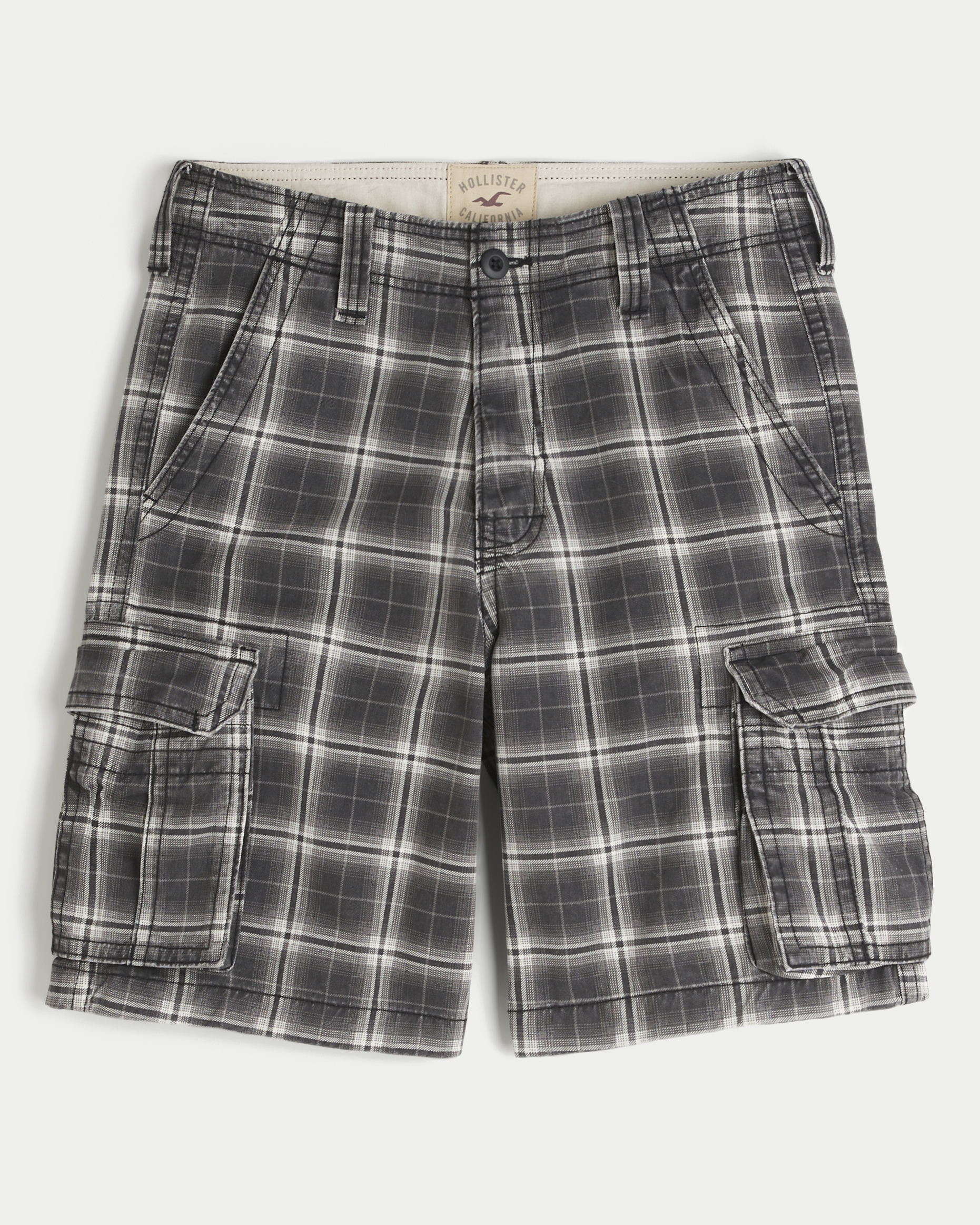 Plaid Cargo Shorts