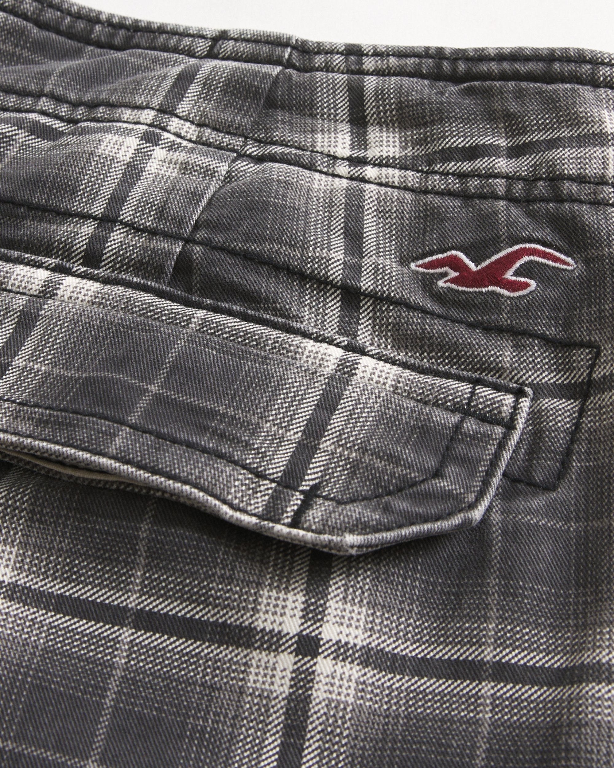 Plaid Cargo Shorts