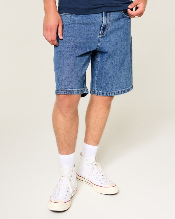 Hollister + Kappa Baggy Jean Shorts, Medium view 2