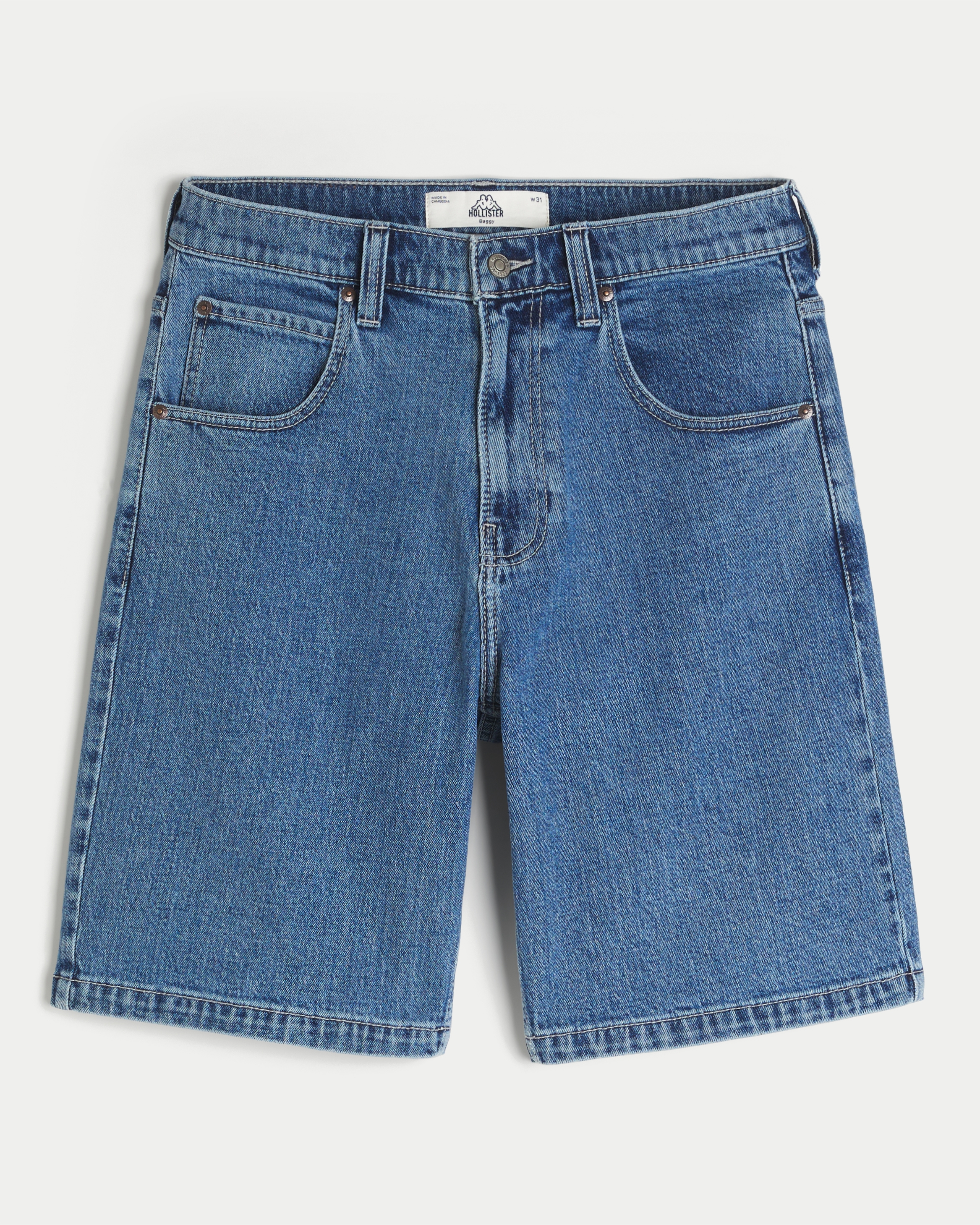 Hollister + Kappa Baggy Jean Shorts