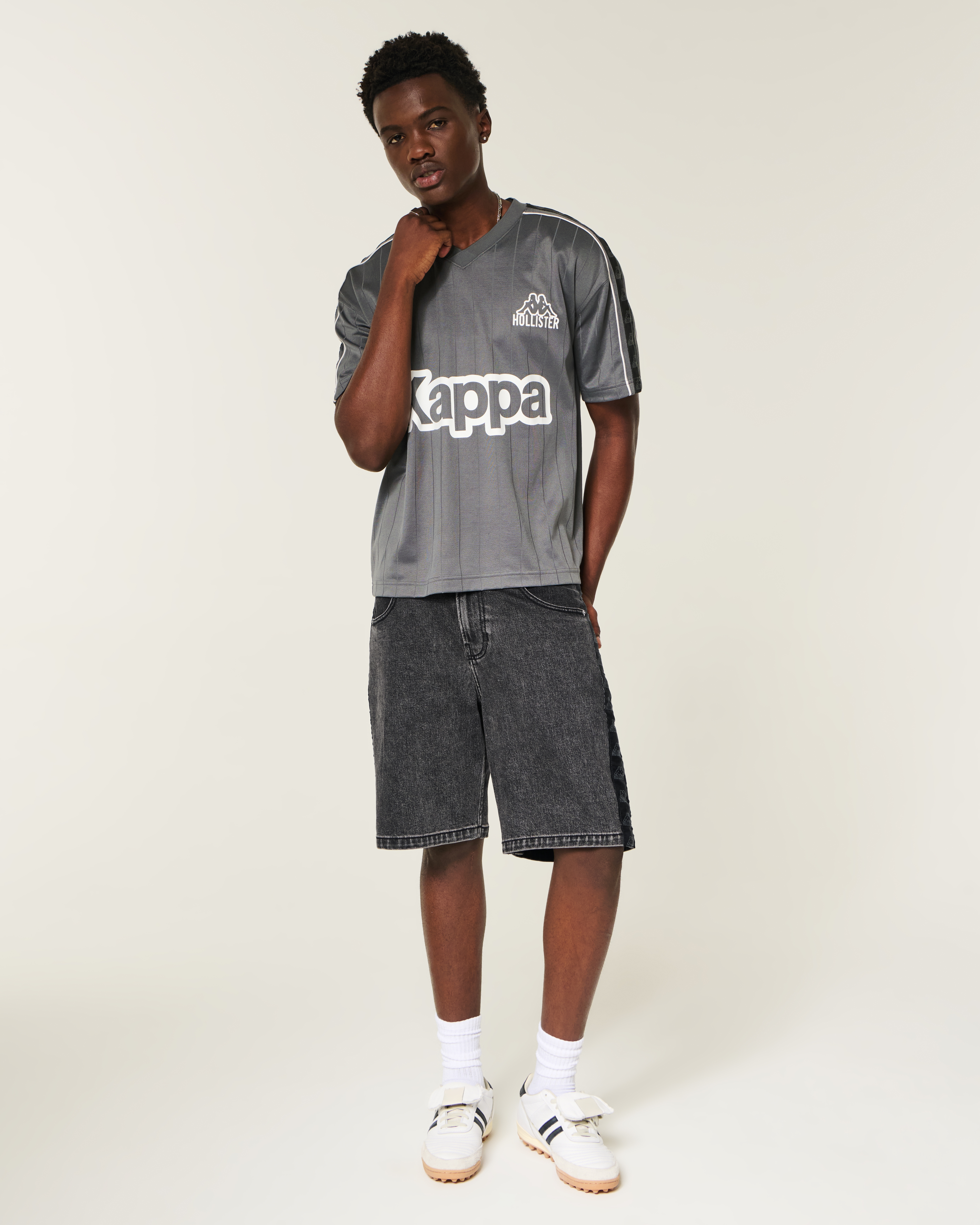 Hollister + Kappa Baggy Jean Shorts