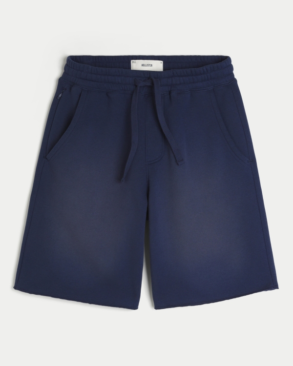 メンズ Hollister Feel Good ひざ丈 バギー フリースショートパンツ