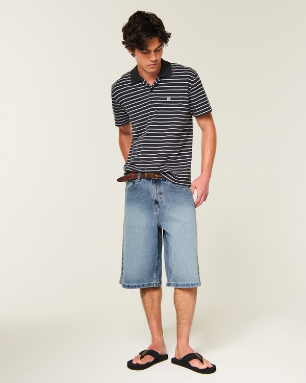 Extreme Baggy Jean Shorts, Medium view 1