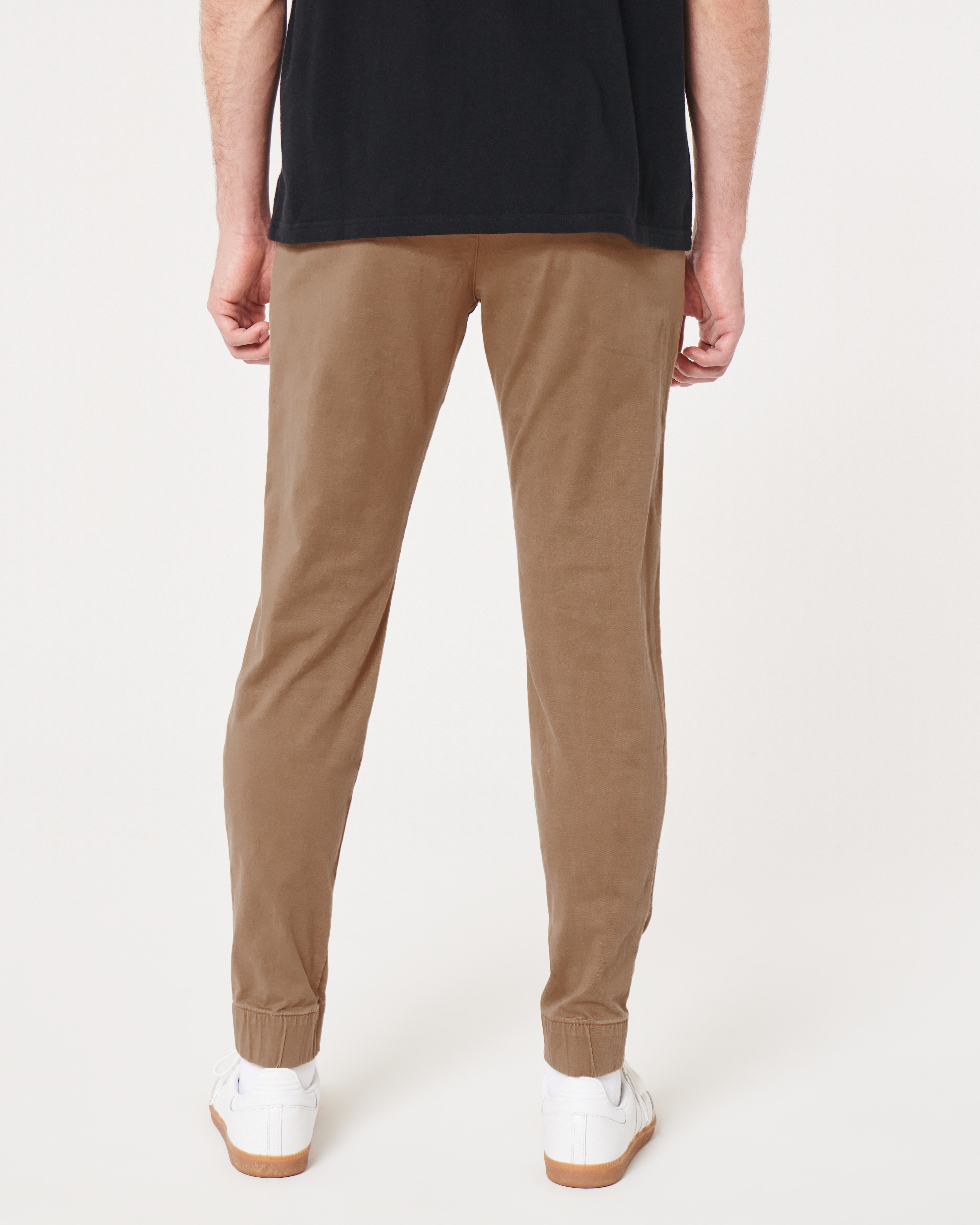 Mens twill clearance joggers