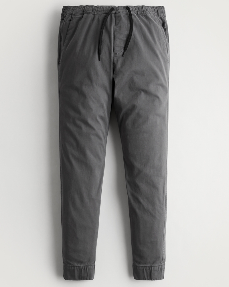 Hollister high rise twill joggers on sale