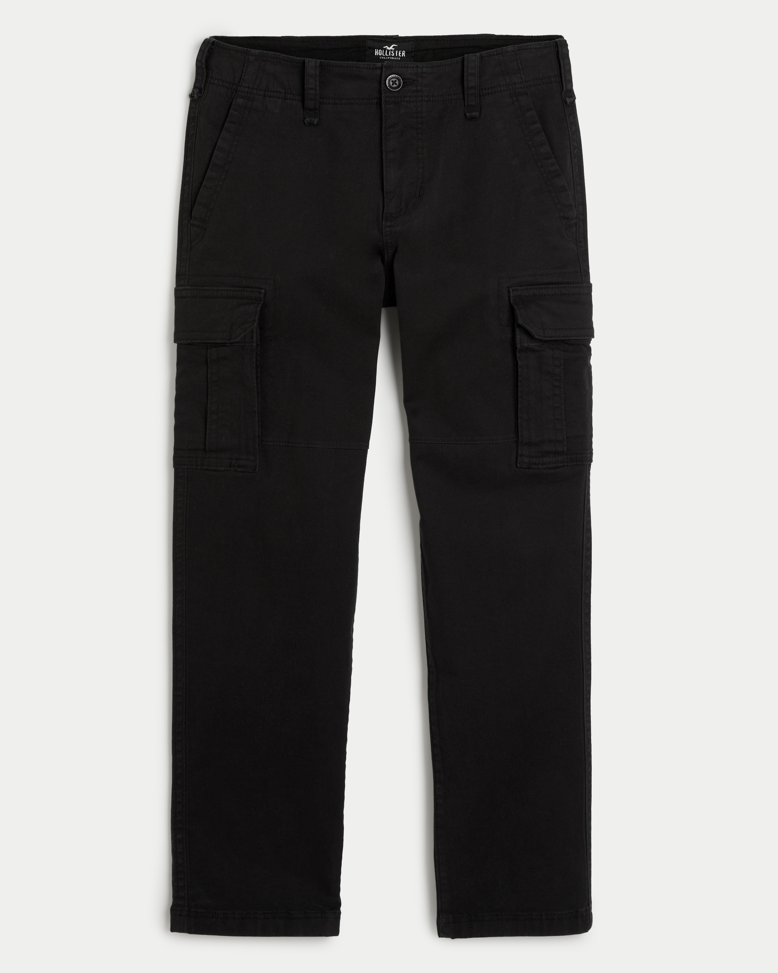 Buy Krystle Men's Slim Fit Cotton Cargo Pants (Black) at